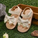 Kids' Sandals Beige Bow Style 2