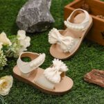 Kids' Sandals Beige Bow Style 3