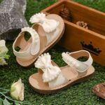Kids' Sandals Beige Bow Style 3