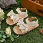 Kids' Sandals Beige Bow Style 2