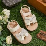 Kids' Sandals Beige Bow Style 2
