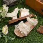 Kids' Sandals Beige Bow Style 1