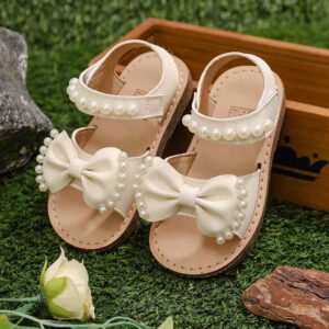 Kids' Sandals Beige Bow Style 3