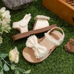 Kids' Sandals Beige Bow Style 3