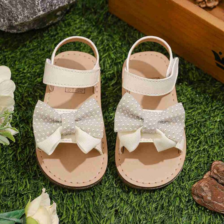 Kids' Sandals Beige Bow Style 2