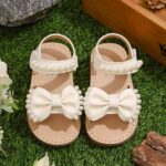 Kids' Sandals Beige Bow Style 3