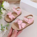 Kids' Sandals Pink Heart Style