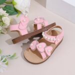 Kids' Sandals Pink Heart Style