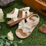 Kids' Sandals Beige Bow Style 2
