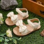 Kids' Sandals Beige Bow Style 3
